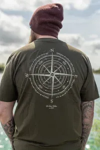 Korda Compass Tee Dark Olive – 2XL – Horgász Póló