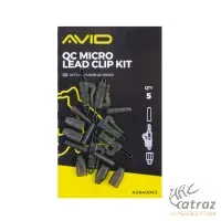 Avid Carp QC Micro Lead Clip Kit - Avid Carp QC Micro Ólom Klipsz Készlet 5 db/cs