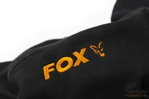 Fox Collection Black/Orange Hoody - Fox Fekete/Narancs Kapucnis Pulóver