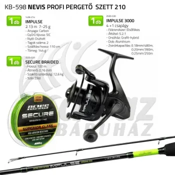 Nevis Impulse Profi pergető szett 2,10m