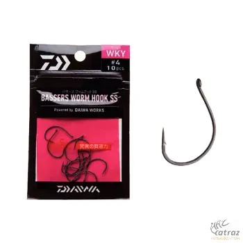 Daiwa Bassers Ragadozóhalas Horog Méret: 2 - Daiwa Worm Hook WKY