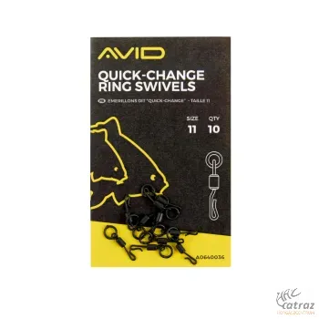 Avid Carp Quick Change Ring Swivels Méret: 11 - Avid Carp Gyorscsatlakozó Forgó