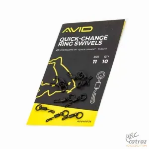 Avid Carp Quick Change Ring Swivels Méret: 11 - Avid Carp Gyorscsatlakozó Forgó