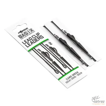 Korda Basix Lead Clip Leaders - Korda Camo Green Végszerelék