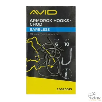 Avid Carp Armorok Chod Barbless Méret: 6 - Avid Szakállnélküli Pontyozó Horog