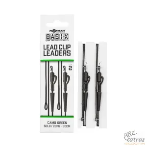 Korda Basix Lead Clip Leaders - Korda Camo Green Végszerelék