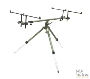 Rod Pod Szett - Carp Academy Extreme Rod Pod + Carp Academy Pulsar 3+1 Elektromos Kapásjelző Szett + 3 db Kapásjelző