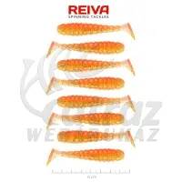 Reiva Stream Shad - 8cm - Shiny Orange Dots - Reiva Gumihal