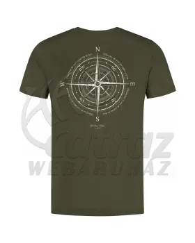 Korda Compass Tee Dark Olive – Horgász Póló