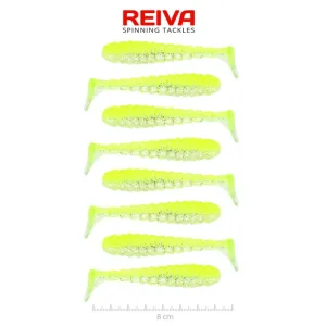 Reiva Stream Shad - 8cm - Flash Lemonade - Reiva Gumihal