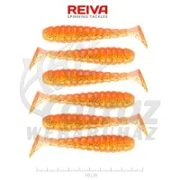 Reiva Stream Shad - 10cm - Shiny Orange Dots - Reiva Gumihal