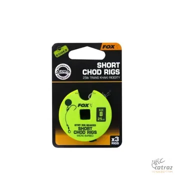 Előkötött Fox Chod Stiff Rig Short 25lb S:8 CCR166