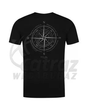 Korda Compass Tee Black – M – Fekete Horgász Póló