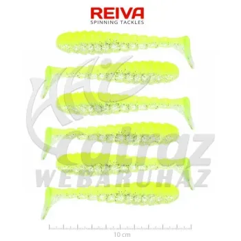 Reiva Stream Shad - 10cm - Flash Lemonade - Reiva Gumihal