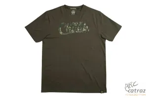 Fox Ruházat Chunk Khaki/Camo Print T-Shirt Méret: L CPR1000