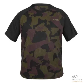 Avid Distortion Camo Lite T-Shirt Méret: S - Avid Carp Horgász Póló