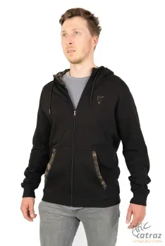 Fox LW Black/Camo Print Zip Hoody - Fox Vékony Kapucnis Pulóver