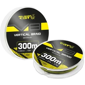 Black Cat V8 Vertical Braid 0,32mm 300m - Black Cat Fonott Harcsázó Zsinór Vertikális Módszerhez