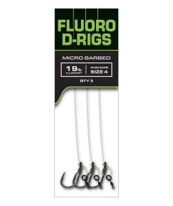 Fox Előkötött Horog D-Rig Méret: 4 - Fox Carp Ready Rigs Fluoro D-Rig