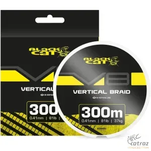 Black Cat V8 Vertical Braid 0,32mm 300m - Black Cat Fonott Harcsázó Zsinór Vertikális Módszerhez