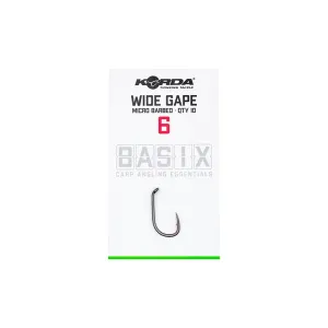 Korda Basix Wide Gape Pontyozó Horog - Méret: 6