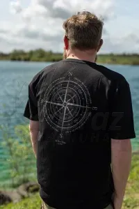 Korda Compass Tee Black – S – Fekete Horgász Póló
