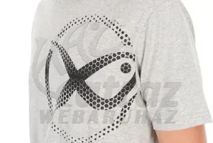 Matrix Large Mesh Logo T-Shirt Grey – XL – Horgász Póló