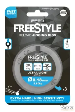 Spro Freestyle Fluorocarbon Előke+Snap 68cm 0,28mm