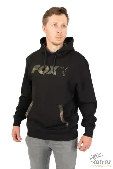 Fox LW Black/Camo Print Pullover Hoody - Fox Kapucnis Vékony Pulóver