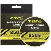Black Cat Hard Core Line 250m 0.47mm Yellow - Harcsázó fonott zsinór