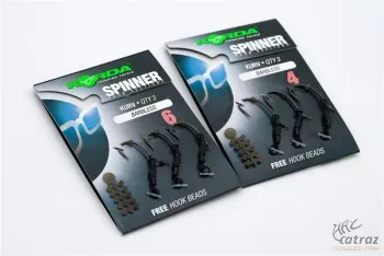 Korda Spinner Hook Sections Kurv Shank Barbless Méret: 4 - Korda Rig Szakállnélküli Pontyozó Horog