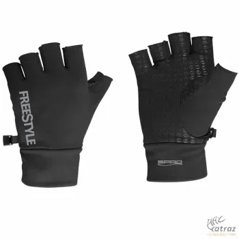 Spro Freestyle Fingerless Pergető Kesztyű Méret: L - Ujjatlan Horgász Kesztyű