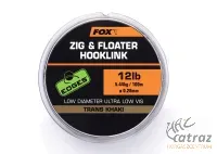 Zsinór Fox Zig&Floater Hooklink Trans Khaki 12lb 100m