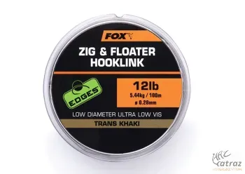 Zsinór Fox Zig&Floater Hooklink Trans Khaki 12lb 100m