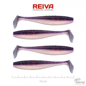 Reiva Flat Minnow Shad Purple Pearl Gumihal - Reiva Műcsali 10 cm 4 db/csomag