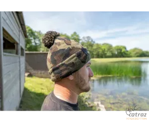 Avid Carp Camo Bobble Hat - Avid Bojtos Téli Sapka