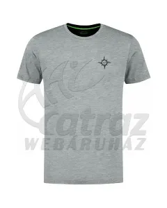Korda Compass Tee Heather Greay – L – Szürke Horgász Póló