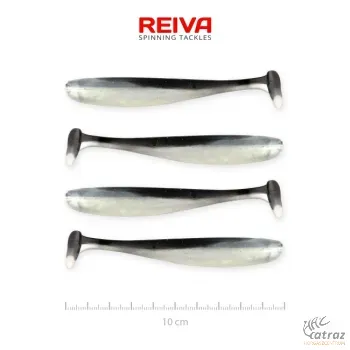 Reiva Flash Shad 10cm Fekete-Szürke Műcsali 4 db/csomag - Reiva Gumihal