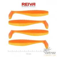 Reiva Flat Minnow Shad Shiny Orange Gumihal - Reiva Műcsali 10 cm 4 db/csomag
