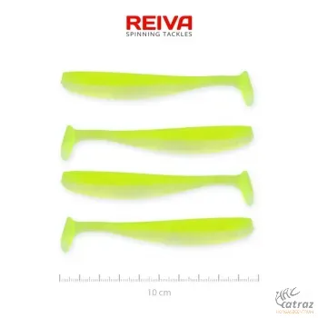Reiva Flash Shad 10cm Fluo Sárga Műcsali 4 db/csomag - Reiva Gumihal
