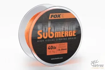Fox Submerge Braid Bright Orange Fonott Zsinór 600m 0,16mm 25LB