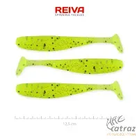 Reiva Flash Shad 12,5cm Fluo Sárga-Fekete-Ezüst Flitter Műcsali 3 db/csomag - Reiva Gumihal