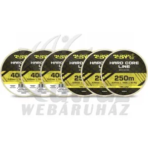 Black Cat Hard Core Line 400m 0.65mm Yellow - Harcsázó fonott zsinór
