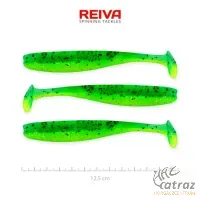 Reiva Flash Shad 12,5cm Zöld-Fekete-Ezüst Flitter Műcsali 3 db/csomag - Reiva Gumihal