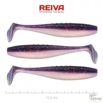 Reiva Flat Minnow Shad Purple Pearl Gumihal - Reiva Műcsali 12,5cm