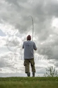 Korda Compass Tee Heather Greay – S – Szürke Horgász Póló