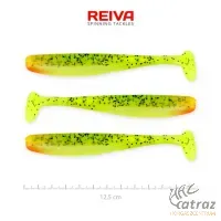 Reiva Flash Shad 12,5cm Neon Sárga-Piros-Fekete Flitter Műcsali 3 db/csomag - Reiva Gumihal