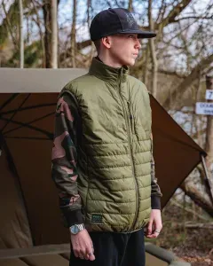 Fox Olive Quilted 100 Gilet - Fox Horgász Mellény