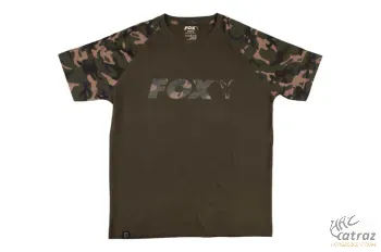 Fox Raglan Khaki Camo Póló Méret:3XL - Fox Camo Khaki Póló