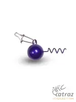 Ottó Bácsi Corkscrew 7 gramm - Lila Becsavarható Jigfej Pergető Kapoccsal 5db/csomag